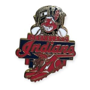 Cleveland Indians Enamel Pin Baseball Vintage Rare MLB